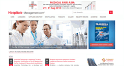 Desktop Screenshot of hospitals-management.com