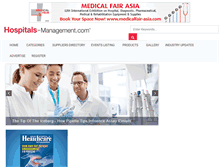 Tablet Screenshot of hospitals-management.com